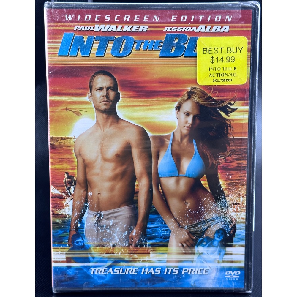 Into the Blue DVD Paul Walker Jessica Alba Widescreen Edition Action Adventure